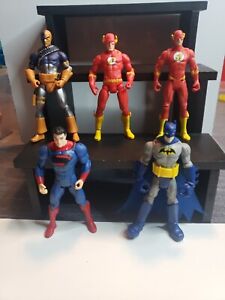 DC Universe Heroes: 5 Action Figures Toy Lot 3.75-inch (Batman, Flash, Superman)