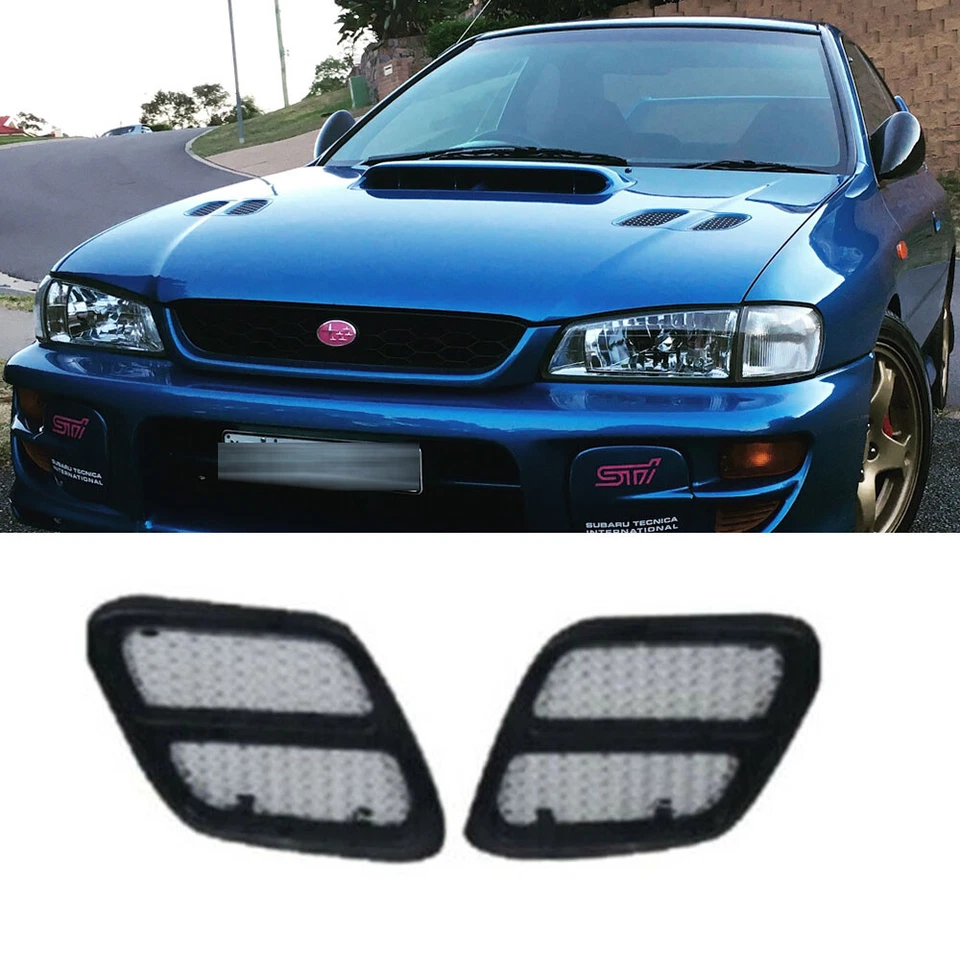 Front Hood Bonnet Side Vent Intake for Subaru Impreza WRX STi GC8 1998-2000 ABS Foto 1 de 4