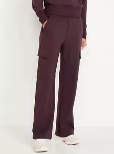 Old Navy Women's High-Waisted Dynamic Fleece Cargo Pants Boxwood Size 3X $45 - Picture 1 of 3