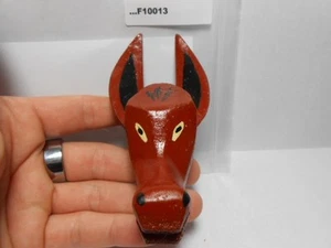 WOODEN CARVED DONKEY OR BULL FACE? (VINTAGE) F10013 - Picture 1 of 1