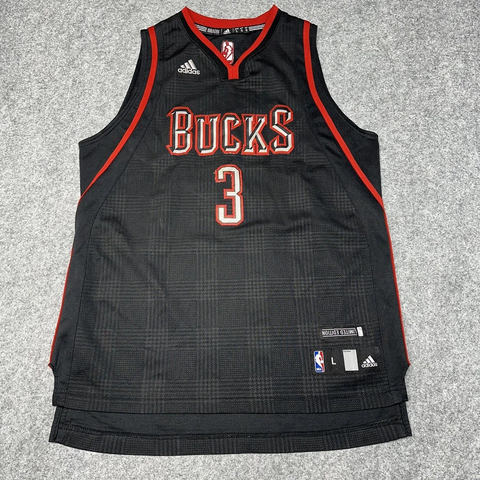 Camiseta Milwaukee Bucks Brandon Jennings Juvenil Grande 14-16 Edición Limitada Cosida Foto 1 de 4