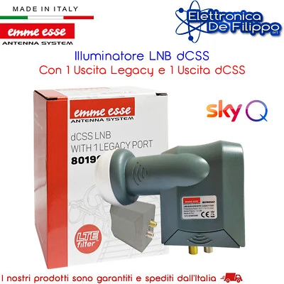 LNB dCSS Universale Con Legacy e TV Per SKY Q Certificato - Immagine 1 di 2