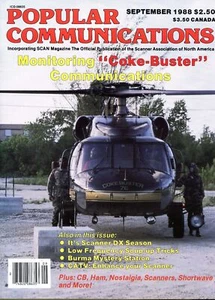 Popular Communications Magazine September 1988 " Coke -Buster " Communications - Imagen 1 de 2