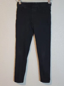 levis strauss pull on jeans girls size 10 jegging stretch adjustable waist black - Picture 1 of 8