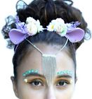 Fawn Ear Head Chain Crown Headband Festival Flower Headdress 