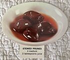 Vintage Stewed Prunes Cutout Bowl Food Die Cut Scrapbook School Nutrition 1974