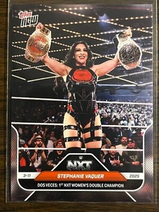2025 Topps Now WWE #34 Stephanie Vaquer NXT Roadblock - Picture 1 of 2