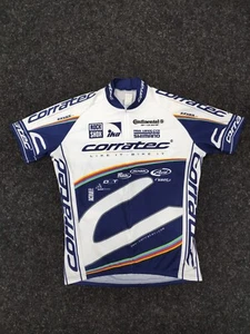 Corratec Cycling Jersey Mens Size XL Zipper Logo Graphics Bicycle Racing Sports - Picture 1 of 14