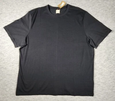 Camisa de manga corta de algodón Amazon cuello redondo para hombre talla XXL negra Foto 1 de 4