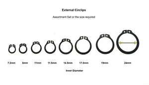 Circlips External Assortment Set DIN471. Shaft external tapered retaining rings  - Picture 1 of 14