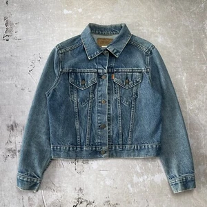 Vintage 80s Levi’s Orange Tab Denim Type III Jacket 760010214 (21x21) Large Kids - Picture 1 of 6