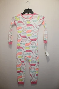 CARTER'S BOYS ONE-PIECE PAJAMA 100% COTTON WHALES VARIETY PRINT MULTICLR SIZE 5T - Picture 1 of 3