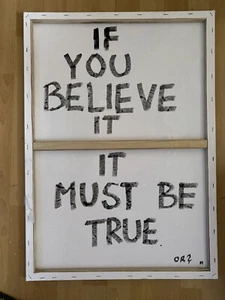 Modern Abstract Quote Painting On Canvas Lettering Art Calligraphy Painting - Picture 1 of 1
