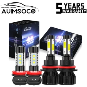 For Nissan Juke 2011-2014 - 4X 6000K LED Headlight Hi/Lo Beam + Fog Light Bulbs - Picture 1 of 14