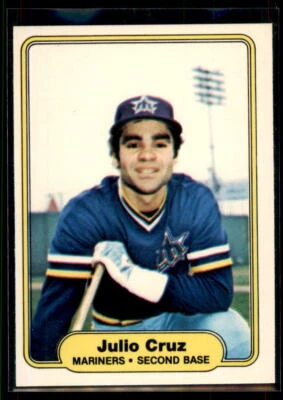 1982 Fleer Julio Cruz #509 Seattle Mariners - Image 1 of 2