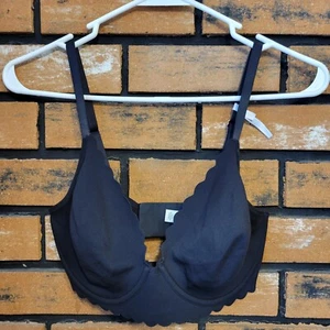 Reggiseno Aerie Real Me nero completo taglia 32DDD nuovo accento stella Beautuful - Foto 1 di 9