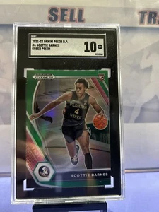 2021-22 Panini Prizm Draft Picks - Green Prizm #6 Scottie Barnes (RC) REFRACTOR - Picture 1 of 3
