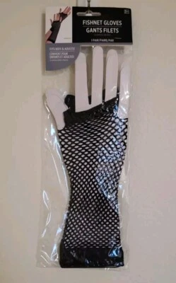 Black Fishnet Gloves New - Image 1 of 3