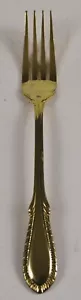 Farberware Breeze Gold Silverware Flatware Dinner Fork Gold Electroplate Vintage - Picture 1 of 3