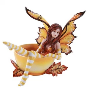 Pacific Giftware Amy Brown Autumn Comfort Cup Fairy Fantasy Art Figurine 4.75 in - Picture 1 of 3