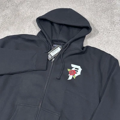 Primitive Skateboarding Guns N Roses Zip Up Hoodie Black XL Bones Logo - Image 1 of 4