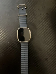 Barely Used - Apple Watch Ultra 2 49mm Titanium Case with Ocean Band - Blue - Picture 1 of 2