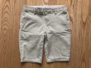 Gap Kids Girls Khaki Bermuda School Uniform Shorts Size 10 Regular - Picture 1 of 4