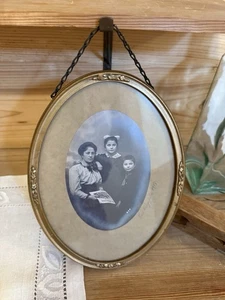 100 Jahre alter ovaler Bilderrahmen Rahmen Vintage Jugendstil - Bild 1 von 4