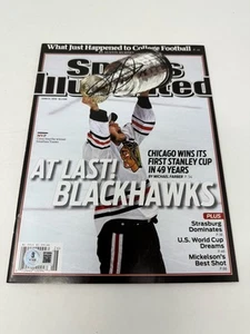 Jonathan Toews Signed NO LABEL Sports Illustrated BAS Cert Autograph Auto - Picture 1 of 3