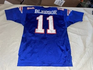 Autentica maglia Wilson Drew Bledsoe Patriots uomo 48 pulita NFL Usa cucita 75° - Foto 1 di 13