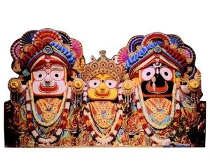 Lord Puri Jagannath, Balram & Subhadra Statue/Photo Frame (Size: 3.5 x 6 inch ) - Picture 1 of 3