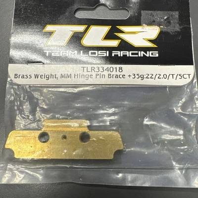 TLR334018 Brass Weight Hinge Pin Brace +35g 22/2.0/T/SCT - Image 1 of 2
