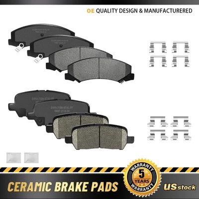 Juego de pastillas de freno delanteras y traseras de cerámica para Chevrolet Impala 2010 2011 2012 2013 Foto 1 de 4