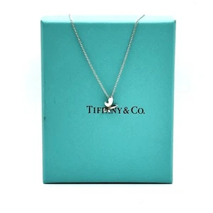 TIFFANY & CO. Sterling Silver Paloma Picasso Olive Leaf Necklace - Picture 1 of 7
