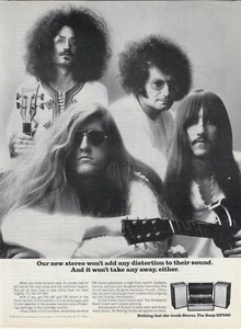 STRAWBERRY ALARM CLOCK Hard Rock Music Photo Sony HP580 Stereo Vtg Print Ad~1969 - Picture 1 of 1