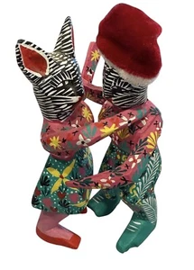 De Colección México Arte Popular Tallado en Madera Pintado a Mano Ventura Fabián Oaxaca - Imagen 1 de 5