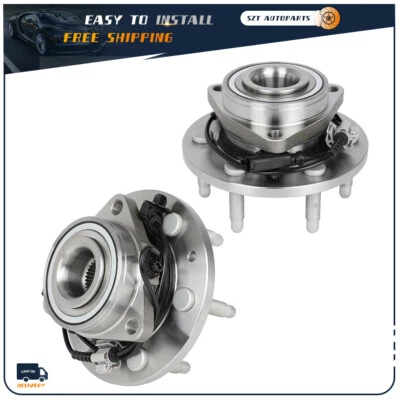 Cojinete de cubo de rueda delantera de 2 piezas para Chevrolet Tahoe Silverado 1500 2007-2014 4x4 Foto 1 de 4