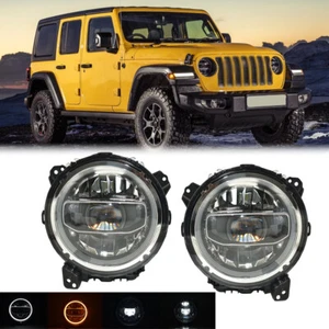 Faro LED DRL haz alto/bajo para Jeep Wrangler JL 2018-24 / Gladiator JT 2020-24 - Imagen 1 de 16