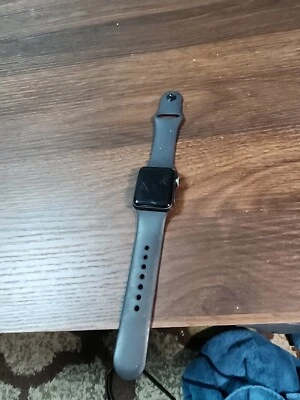 Apple Watch Series 3 38mm Space Gray With black band - Image 1 of 4