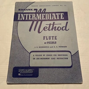 Rubank Intermediate Method Flute J. E. Skornicka No. 75 Sheet Music Book Piccolo - Picture 1 of 5