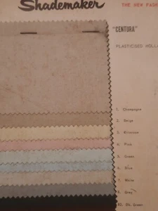 Vintage Shademaker Vintage Blinds Material Sampler Cloth Colour Palate - Picture 1 of 3