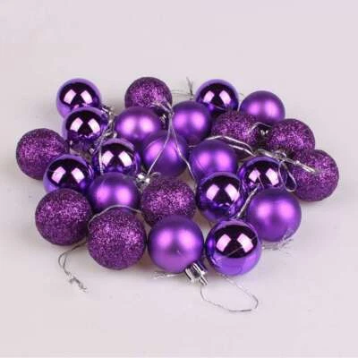 24/36 piezas bolas de Navidad irrompibles árbol de Navidad adornos bolas colgantes decoración Foto 1 de 4