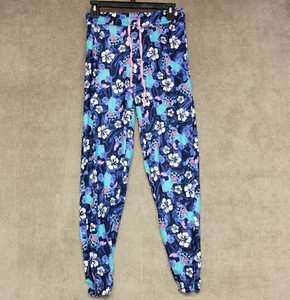 Pigiama pantalone pigiama Disney Stitch donna XS blu bianco coulisse lounge jogger - Foto 1 di 11