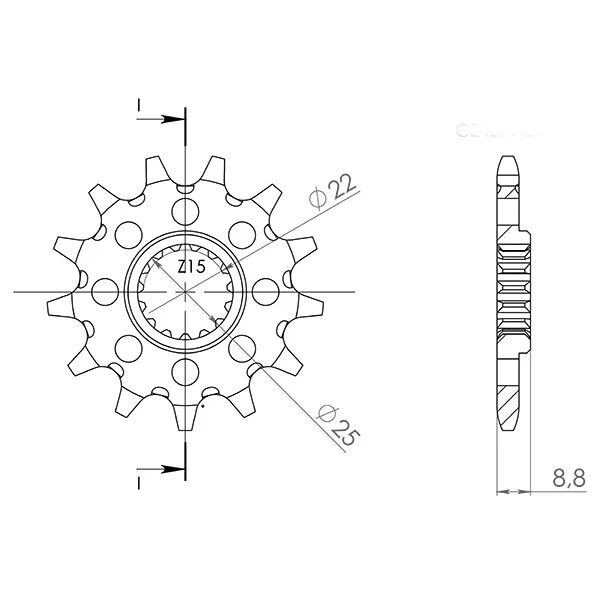 Ktm Husaberg Pignone Supersprox 520 - 13 denti EGS EXC 125 250