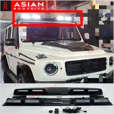 Se adapta a Mercedes Benz W463 W464 G63 G550 AMG 2018+ Tira de luces de techo LED DRL 4 mechas Foto 1 de 4