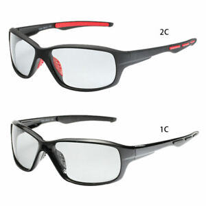 Polarized Sunglasses Photochromic Mens MTB Bicycle Fishing Riding Lens Glass`z