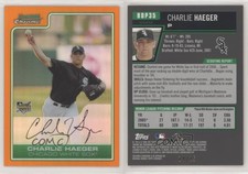 2006 Bowman Draft Chrome Orange Refractor /25 Charlie Haeger #BDP35 Rookie RC