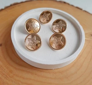 Set of 5 pcs USSR Buttons Dress Uniform Star Soviet Army Military 22 mm  #20 - Picture 1 of 3
