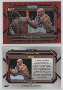 2023 Panini Prizm UFC Ruby Wave Prizm Anthony Smith #96