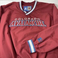 Colorado Avalanche Starter Nhl Pullover Windbreaker Adult Large Preowned Vintage
